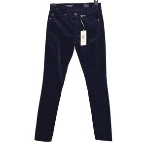 AG The Legging Ankle Size 24 Super Skinny Ankle Dark Blue Velvet NWT Adriano